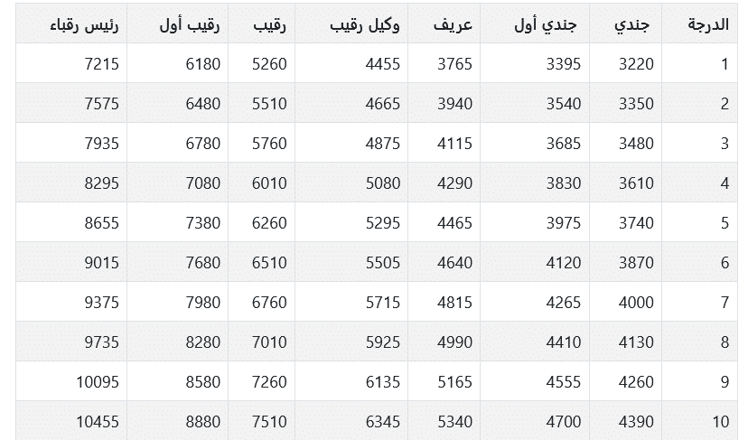 راتب الرقيب الجامعي