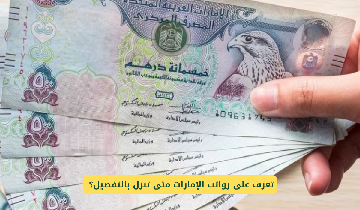 رواتب الإمارات متى تنزل