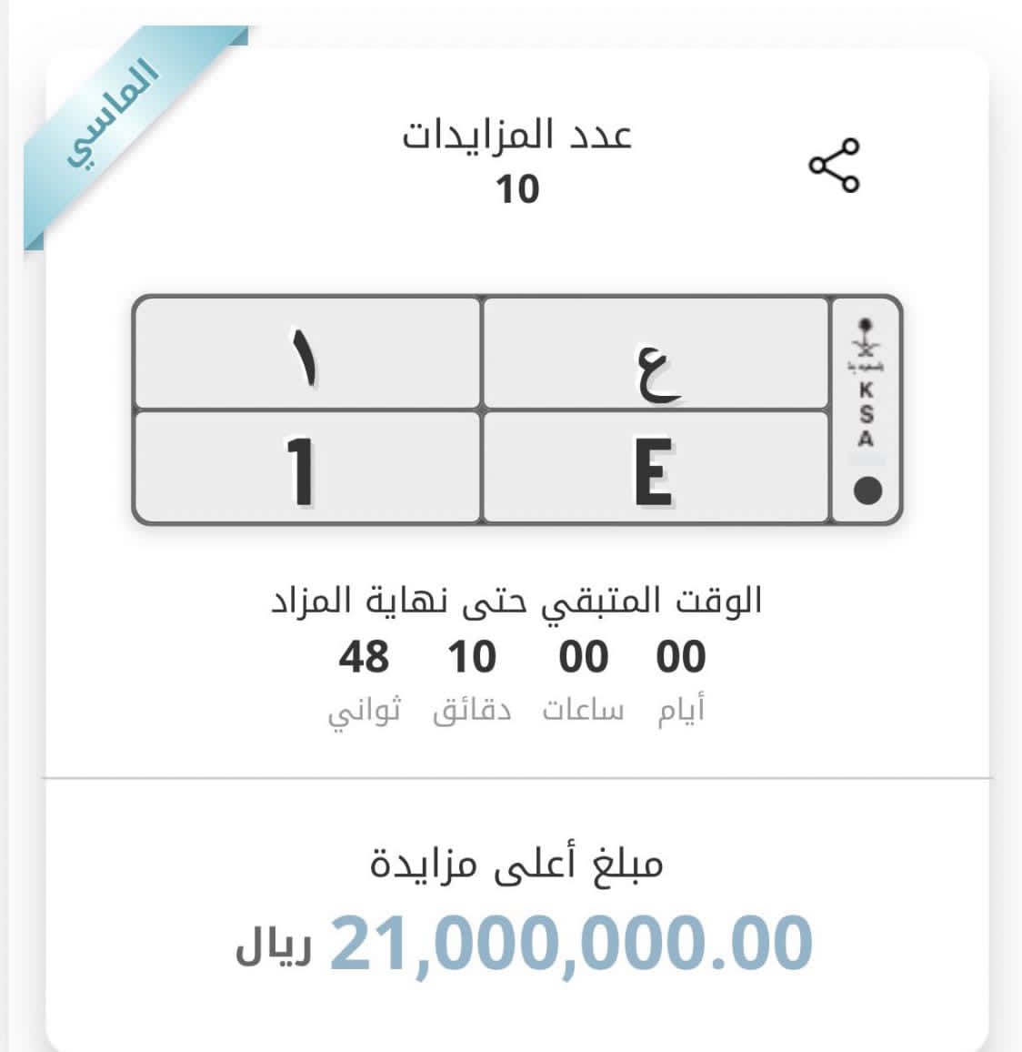 بيع أغلى لوحة سيارة في تاريخ السعودية 2024