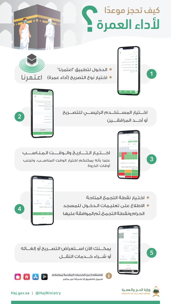 إصدار تصريح عمرة