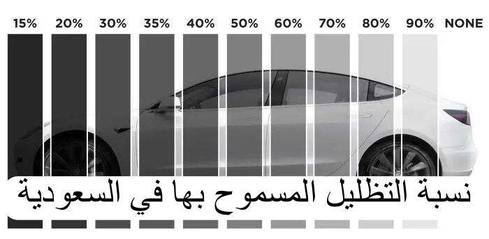 نسبة التظليل المسموح بها في السعودية