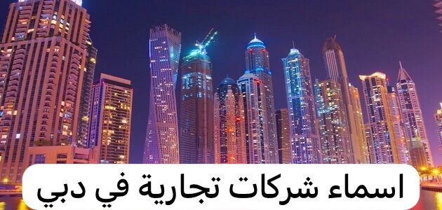 اسماء شركات تجارية في دبي