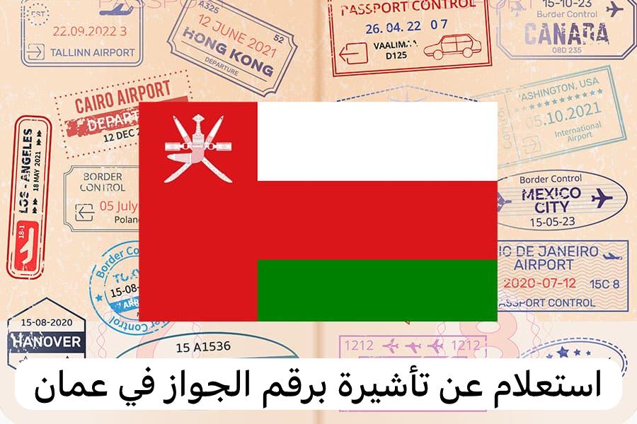 استعلام عن تأشيرة برقم الجواز