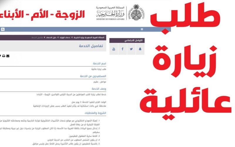 وزارة الخارجية طلب زياره