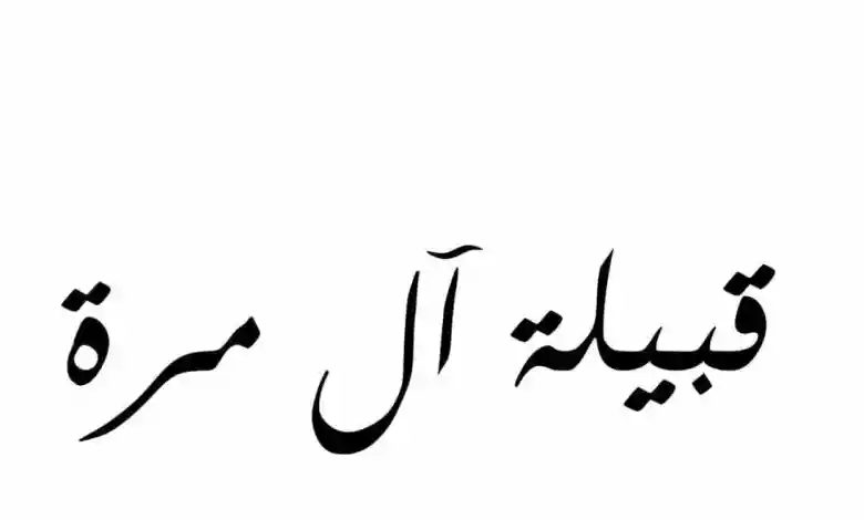 آل مرة وش يرجعون.. جميع المعلومات عن قبيلة آل مرة