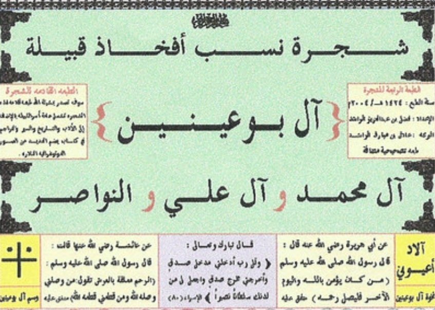 البوعينين وش يرجعون.. معلومات عن قبيلة البوعينين البوعينين وش يرجعون.. معلومات عن قبيلة البوعينين