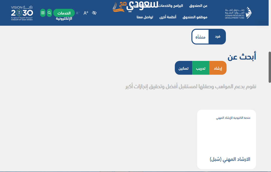 ما هو دعم صندوق تنمية الموارد البشرية
